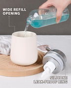 Bosilunlife Ceramic Foaming Soap Dispenser - 12Oz Bathroom Countertop Kitchen - Image 3