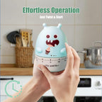 Quirky Creature Mechanical Kitchen Timer, Cute 60-Minute Manual Wind Up - Image 2