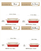 Bakeware Set of 4, MALACASA Porcelain Baking Pans Set - Image 2