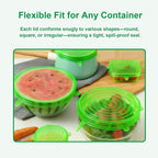 Silicone Stretch Lids – 6 Pack Reusable Food Covers, Flexible Silicone - Image 4