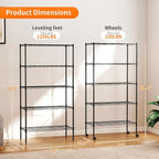 BestOffice | 5-Tier Wire Storage Shelves - Image 3