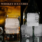 2-Inch Whiskey Ice Cubes Mold, 2 Pack Silicone Ice Cube Trays - Image 4