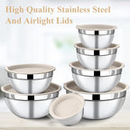 7 Piece Stainless Steel Mixing Bowls - Image 5