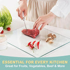 VASUHOME Large Tempered Glass Cutting Board - Image 2