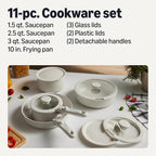 Amazon Basics Ceramic Nonstick Cookware Set - Image 2
