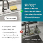 Stone Faucet Mat for Kitchen Sink-Diatomite Drying Stone Mat& Sink Protector - Image 6
