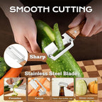 2-in-1 stainless steel vegetable peeler - Image 2