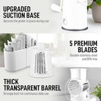 Zulay Kitchen Rotary Cheese Grater 5 Blade Cheese Shredder - Image 8