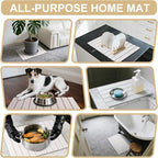 cuomaop Stone Dish Drying Mat for Kitchen Counter, 23x15.3 Inch Large - Image 4