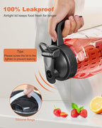 64oz Glass Mason Jar Pitcher – Airtight & Leakproof Glass Pitcher - Image 5