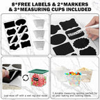 2QT NSF Food Storage Containers: 8 PCS Commercial Clear Square Food Storage - Image 7