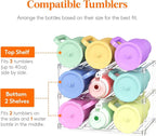 Lifewit Stackable Bottle Storage Organizer, Large Slot Water Bottle Tumbler Cup - Image 4
