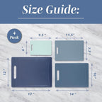 COOK WITH COLOR Non-Slip Cutting Board Set – Kitchen Essentials with Easy Grip - Image 5