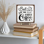 Coffee Bar Sign Plaque, Coffee Bar Accessories, Rustic Farmhouse Cafe Sign - Image 4