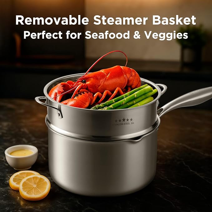 Tri-Ply Stainless Steel Sauce Pan - Image 5