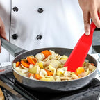 Zopeal 2 Pieces Crepe Spatula Silicone Narrow Skinny Flipper Long Heat - Image 5