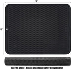 Large 24" x 18" Silicone Dish Drying Mat - Image 2