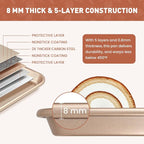 Baking Sheet with Wire Rack Set, 2 Sheet Pans with 2 Cooling Racks, Includes 50 - Image 3