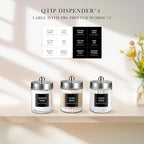 SheeChung 4-Pack Glass Qtip Holder Dispenser - Image 4