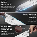 DDF iohEF Kitchen Knife 7 inch Chef Knife Professinal Santoku Knife, Japanese - Image 3