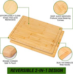 JINGNING Large Wooden Cutting Boards - Image 5