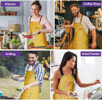 Chef Apron for Men Women with Gift Box Pack, Cross Back Apron with Pockets for - Image 6