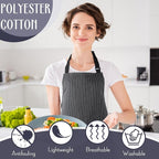 Handepo 12 Pcs Cotton Aprons for Women Men - Image 4