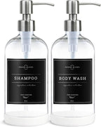 Vine Creations Clear Glass Soap Dispenser, 2 Pack Kitchen Soap Dispenser Set - Image 7