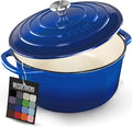 Zulay Kitchen 6 Quart Enameled Cast Iron Dutch Oven Pot by ZulayKitchen
