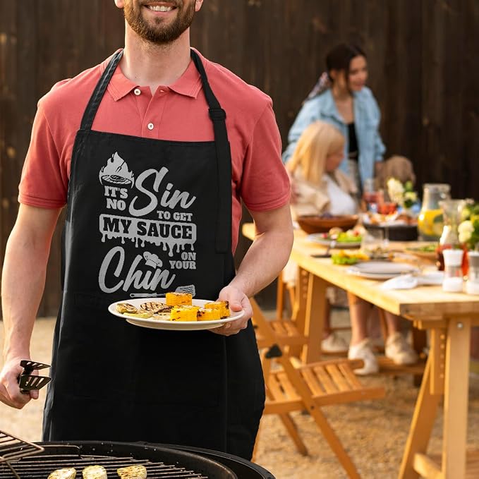 SANDJEST Funny Mens Aprons - Image 6