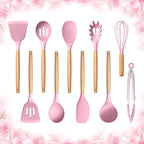 E-far Silicone Cooking Utensils Set, 10-Piece Kitchen Utensils Set by E-far