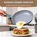 Ammeloo 17 Pcs Ceramic Cookware Set, Induction Pots and Pans Set Non Stick - Image 3