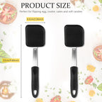 Silicone Cookie Spatula Turner 2 Pack Mini Brownie Spatula Flexible Kitchen - Image 2