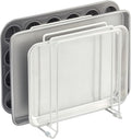 mDesign X-Large Steel Storage Tray Organizer Rack by mDesign