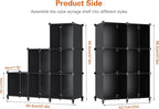6-Cube Storage Organizer, Closet Organizer Storage Cabinet Shelf Bookcase - Image 3