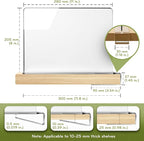 Acrylic Shelf Dividers for Closet Organization, and Books Organization - Image 2