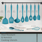 Silicone Cooking Utensils Set of 10, Kitchen Utensils Set - Image 2