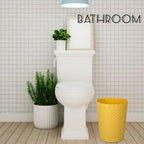 UUJOLY Plastic Small Trash Can Wastebasket, Garbage Container Basket - Image 2