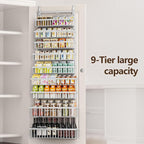 POKIPO 9 Tier Over The Door Pantry Organizer, 2 in 1 Wall Mount or Hanging - Image 2