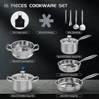 Meythway Pots and Pans Set Non Toxic, Kitchen Induction Cookware - Image 2