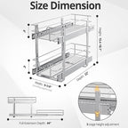 ZOINLIY Pull Out Cabinet Organizer, Versatile Slide Out Kitchen Organizers and - Image 4