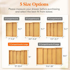 Lifewit Utensil Organizer for Kitchen Drawer, Expandable Cooking Utensil Tray - Image 2