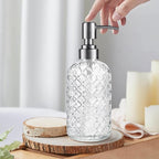 14 Oz Refillable Glass Soap Dispenser - Image 4