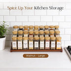 Spice Rack Kitchen Cabinet Organizer-18-Inch Bamboo Spice Organizer - Image 3