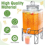 Honeydak 4.6 Gallon Glass Beverage Dispenser - Image 4