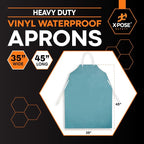 Xpose Safety Heavy Duty Vinyl Waterproof Aprons, Industrial and Commercial Use - Image 3