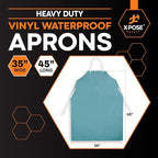 Xpose Safety Heavy Duty Vinyl Waterproof Aprons, Industrial and Commercial Use - Image 3