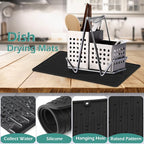 GeeRic Dish Drying Mats, Heat-resistant Silicone Mat - Image 3