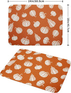 Fall Dish Drying Mat for Kitchen Counter Autumn White Pumpkins Festival - Image 2