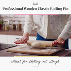 tuuli Kitchen Professional Classic Wooden Rolling Pin - Image 2